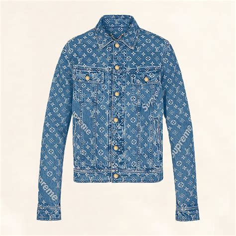 louis vuitton patch denim jacket|louis vuitton monogram denim jacket.